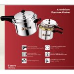 Boche Aluminium Pressure Cooker 5 Litre (Non-induction Base)