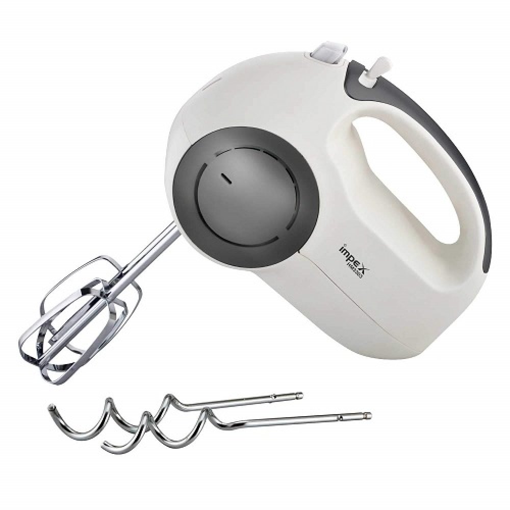 Impex HM-3303 | 150 Watt 5 Speed Turbo Hand Mixer with 2 Hooks & Beaters