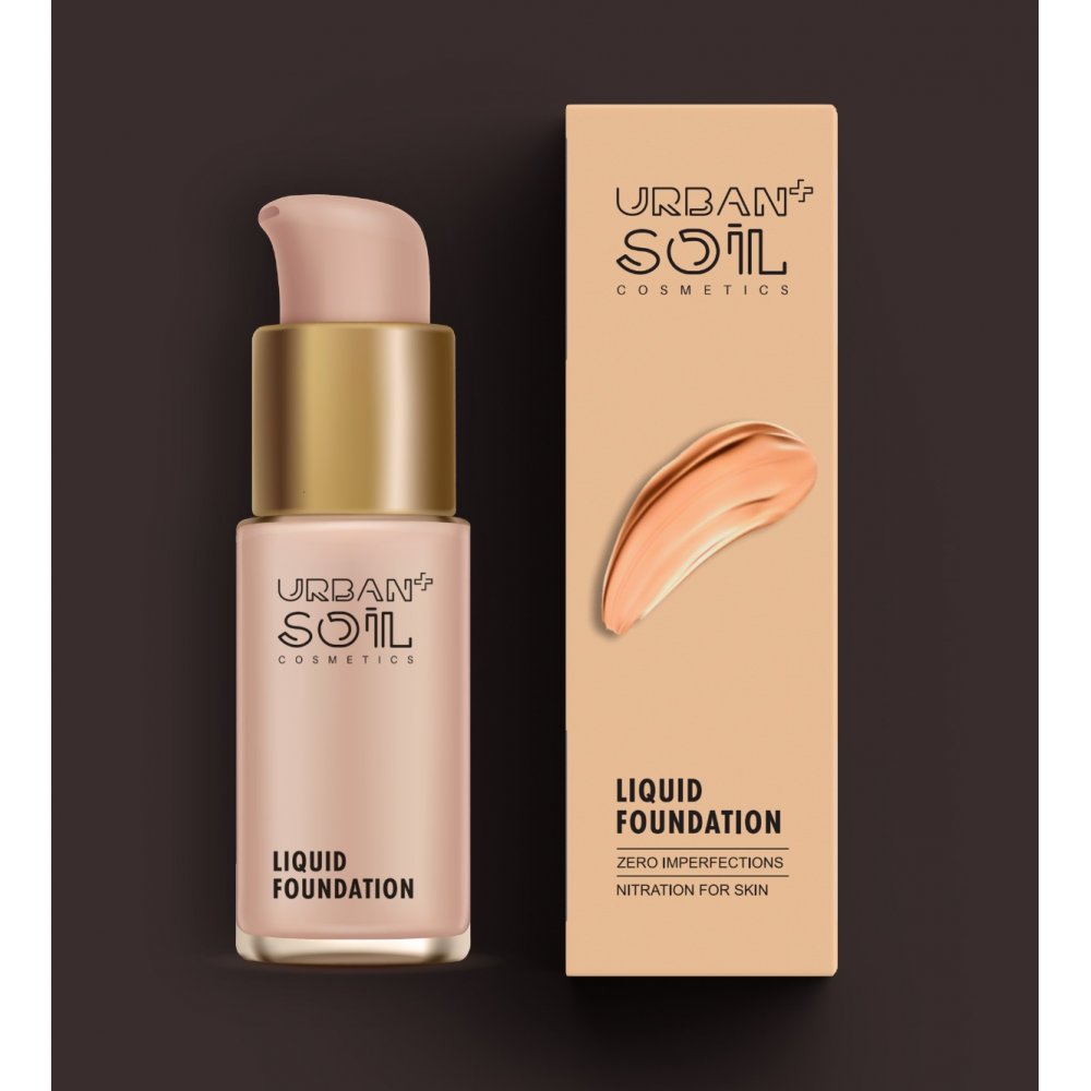 Urbansoil+ Weightless Liquid Foundation 25ml | Natural Biege