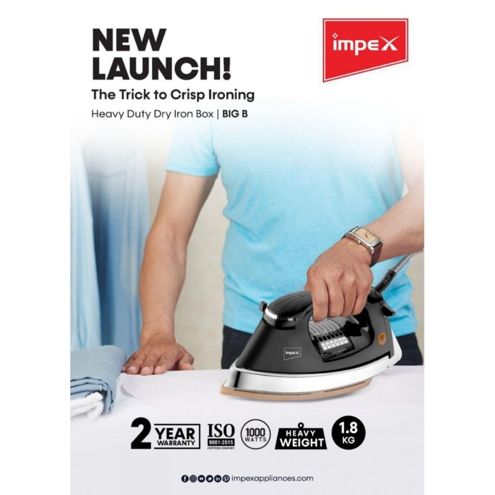 Impex Heavy Duty Dry Iron Box | Big B