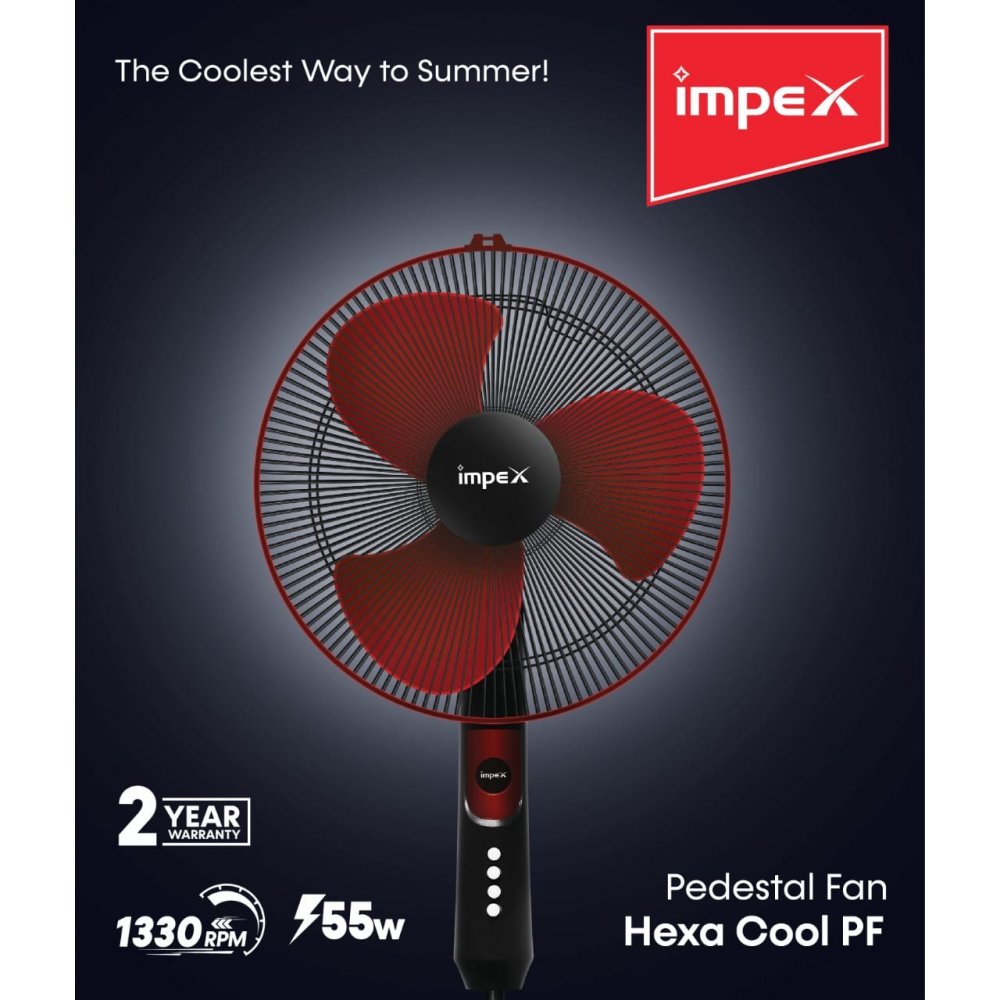 Impex Pedestal Fan | Hexa Cool PF